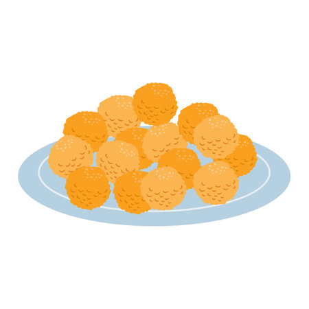 japanese meatball grill or tsukuneのイラスト素材