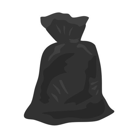 Plastic Waste and Garbage Bags Illustrationのイラスト素材