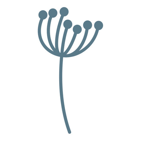 simple floral line divider illustrationのイラスト素材