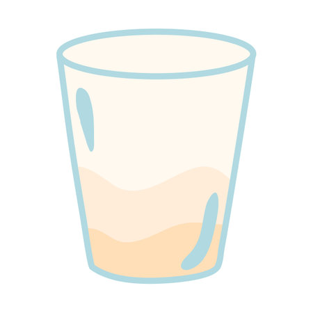 Milk glass illustrationのイラスト素材