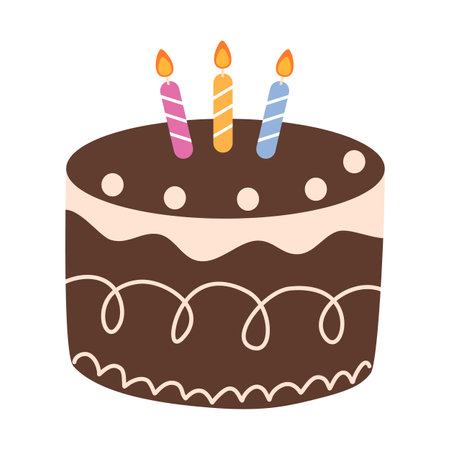 Birthday Cake, Cake for birthday party illustration