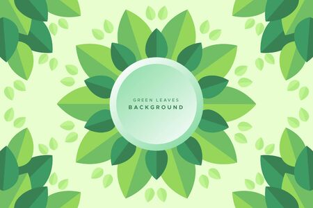 green leaves backgroundのイラスト素材