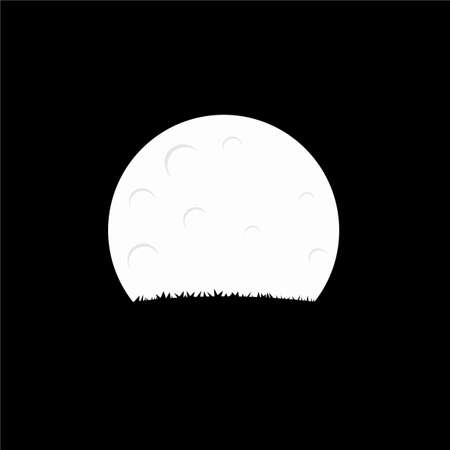 White Moon Logo Inspirations Templateのイラスト素材