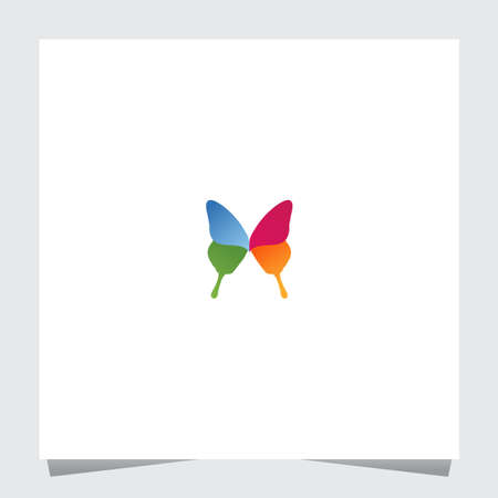 Colorful Butterfly Logo Inspirations Templateのイラスト素材