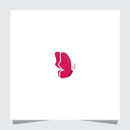Wonderful Butterfly Logo Inspirations Templateのイラスト素材