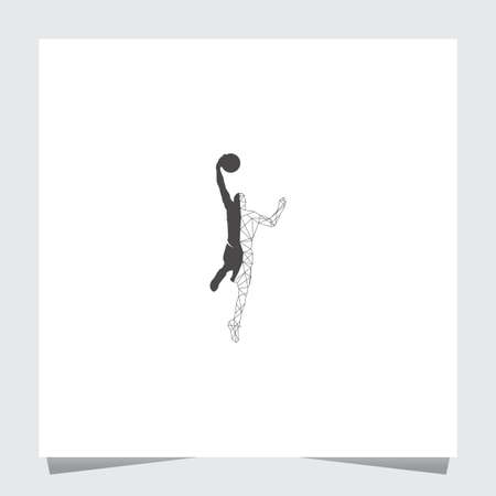 Basketball application technology logo Templateのイラスト素材