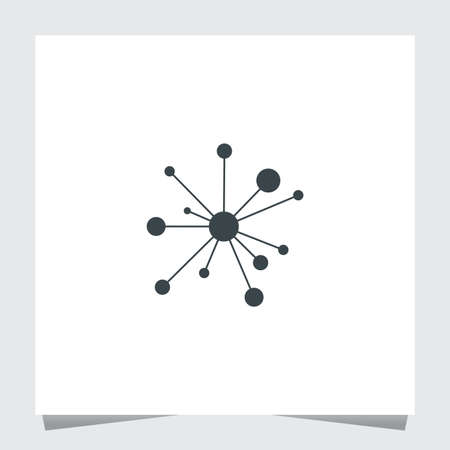 Dot Tech Logo Inspirations Templateのイラスト素材