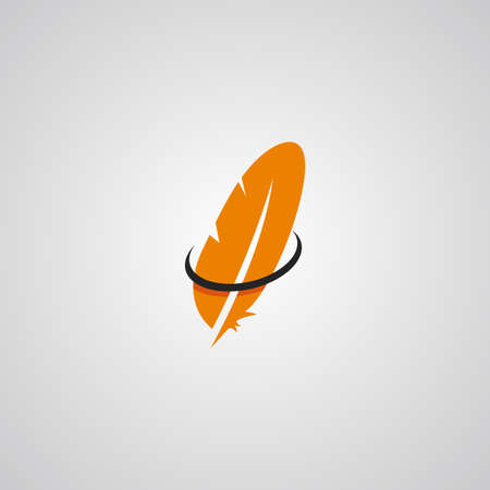Illustration vector graphic of Orange Featherのイラスト素材