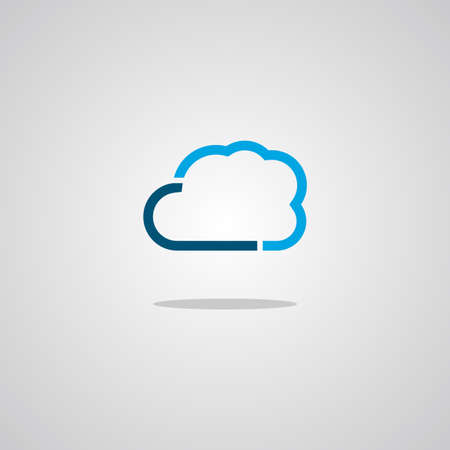 Illustration vector graphic of Cloud. Perfect to use for Technology Companyのイラスト素材