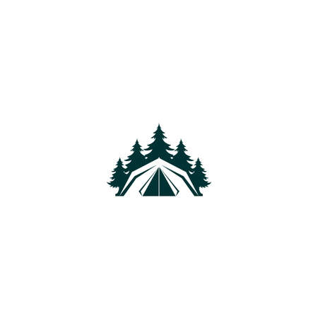 Illustration Vector Graphic of Camp . Perfect to use for Recreation or Outdoor Camping Companyのイラスト素材
