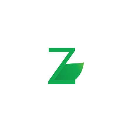 Illustration Vector Graphic of Z Letter Leaf. Perfect to use for Nature Companyのイラスト素材