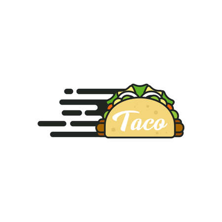 Illustration Vector Graphic of Fast Tacos. Perfect to use for Food Businessのイラスト素材