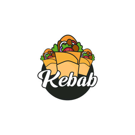 Illustration Vector Graphic of Kebab Food. Perfect to use for Food Businessのイラスト素材