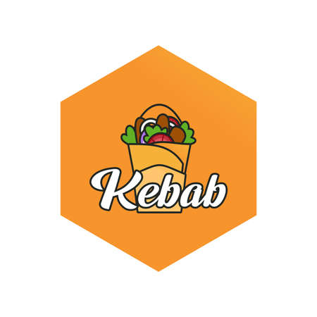 Illustration Vector Graphic of Kebab Food. Perfect to use for Food Businessのイラスト素材