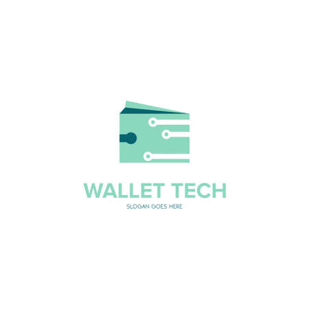 Illustration Vector Graphic of Wallet Technology Logoのイラスト素材