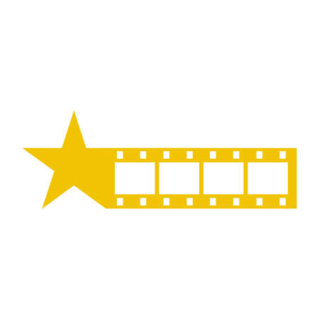 Illustration Vector Graphic of Star Film. Perfect to use for Cinema logoのイラスト素材