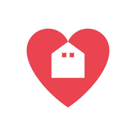 Illustration Vector Graphic of Love House Logoのイラスト素材