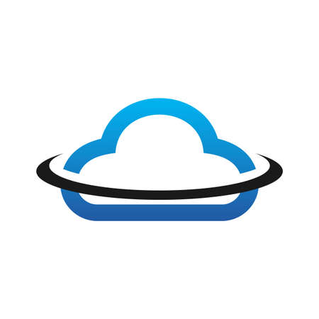 Illustration Vector Graphic of Cloud Logo. Perfect to use for Technology Companyのイラスト素材