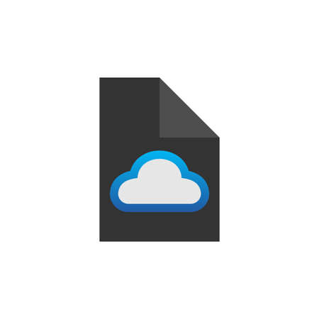 Illustration Vector Graphic of Cloud File. Perfect to use for Technology Companyのイラスト素材