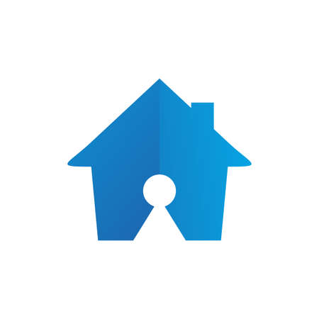 Illustration Vector Graphic of Lock House Logo. Perfect to use for Technology Companyのイラスト素材