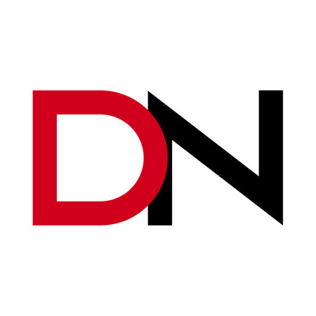 Illustration Vector Graphic of Modern DN Letter Logo. Perfect to use for Technology Companyのイラスト素材