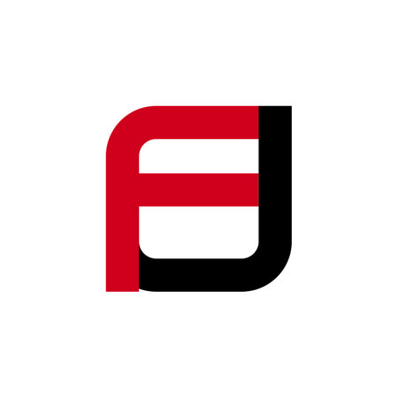 Illustration Vector Graphic of Modern EJ Letter . Perfect to use for Technology Companyのイラスト素材