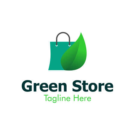 Illustration Vector Graphic of Green Store . Perfect to use for Technology Companyのイラスト素材