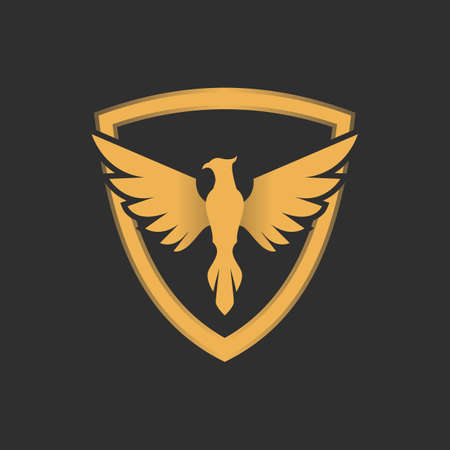 Illustration Vector Graphic of Eagle Emblem  . Perfect to use for Technology Companyのイラスト素材
