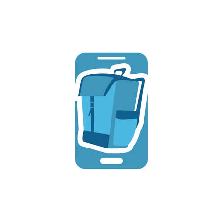 Illustration Vector Graphic of Backpack Store  . Perfect to use for Technology Companyのイラスト素材