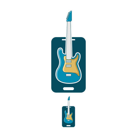 Illustration Vector Graphic of Guitar Applications . Perfect to use for Music or Game Companyのイラスト素材