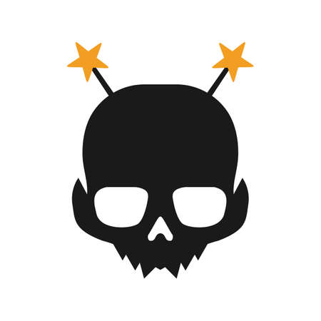 Illustration Vector Graphic of Magic Skull Logo. Perfect to use for Technology Companyのイラスト素材