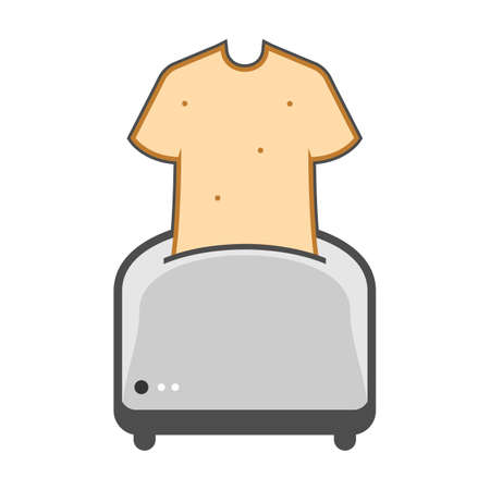 Illustration Vector Graphic of Toaster Logo. Perfect to use for Technology Companyのイラスト素材