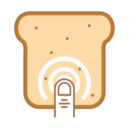 Illustration Vector Graphic of Bread Logo. Perfect to use for Technology Companyのイラスト素材