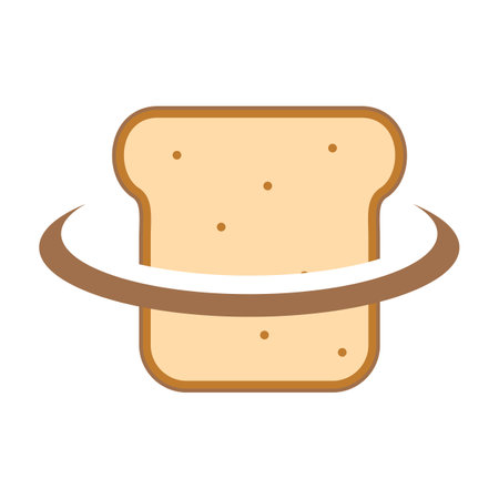 Illustration Vector Graphic of Bread Logo. Perfect to use for Technology Companyのイラスト素材