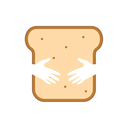 Illustration Vector Graphic of Bread Logo. Perfect to use for Technology Companyのイラスト素材