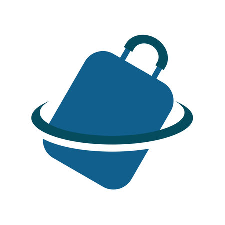 Illustration Vector Graphic of Suitcase Logo. Perfect to use for Technology Companyのイラスト素材