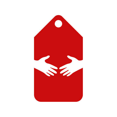 Illustration Vector Graphic of Deal Price Tag Logo. Perfect to use for Technology Companyのイラスト素材