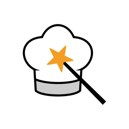 Illustration Vector Graphic of Magic Chef Logo. Perfect to use for Food Companyのイラスト素材