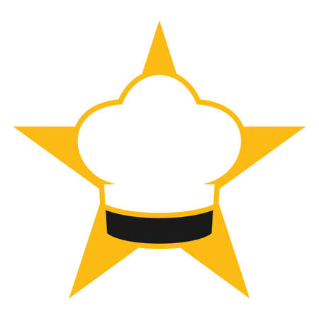 Illustration Vector Graphic of Star Chef Logo. Perfect to use for Food Companyのイラスト素材