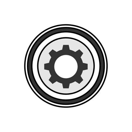 Illustration Vector Graphic of Gear Plate Logo. Perfect to use for Food Companyのイラスト素材