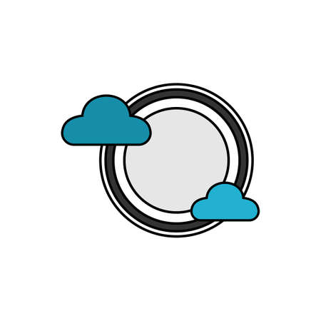 Illustration Vector Graphic of Cloud Plate Logo. Perfect to use for Food Companyのイラスト素材