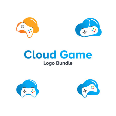 Illustration Vector Graphic of Cloud Game Logo. Perfect to use for Technology Companyのイラスト素材
