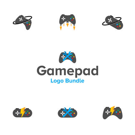 Illustration Vector Graphic of Game pad Logo. Perfect to use for Technology Companyのイラスト素材