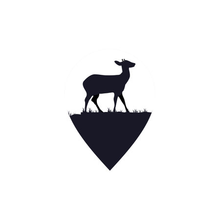 Illustration Vector Graphic of Deer Logo. Perfect to use for Technology Companyのイラスト素材