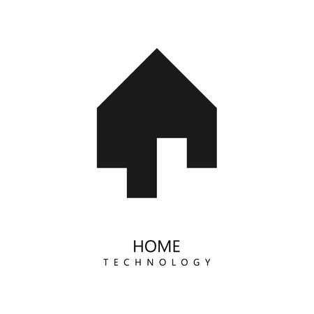 Home Technology icon. Trendy flat vector Home Technology icon on white background, vector illustration can be use for web and mobileのイラスト素材