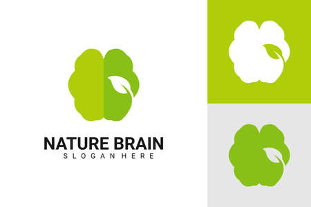 Illustration Vector Graphic of Nature Brain Logo. Perfect to use for Medical Companyのイラスト素材