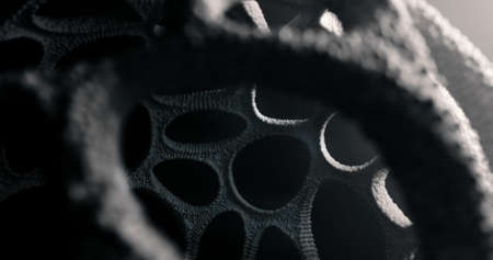 Abstract futuristic environment with voronoi pattern. Organic alien texture. Dark art composition....