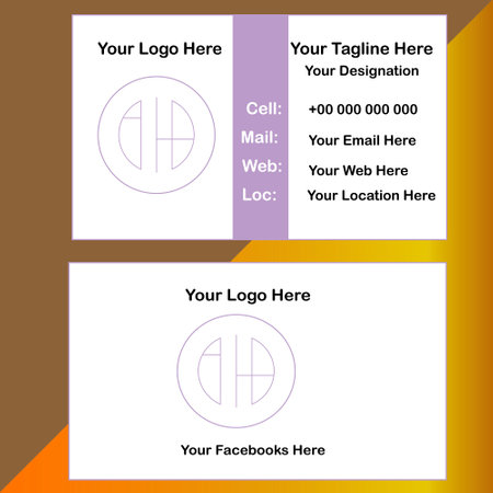 Business card template. Easy to use and edit. Easy to edit.のイラスト素材