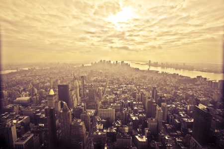 View from the Empire State Building in New Yorkの写真素材