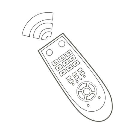 Old-fashioned control panel icon. Simple linear vector monochrome illustrationのイラスト素材